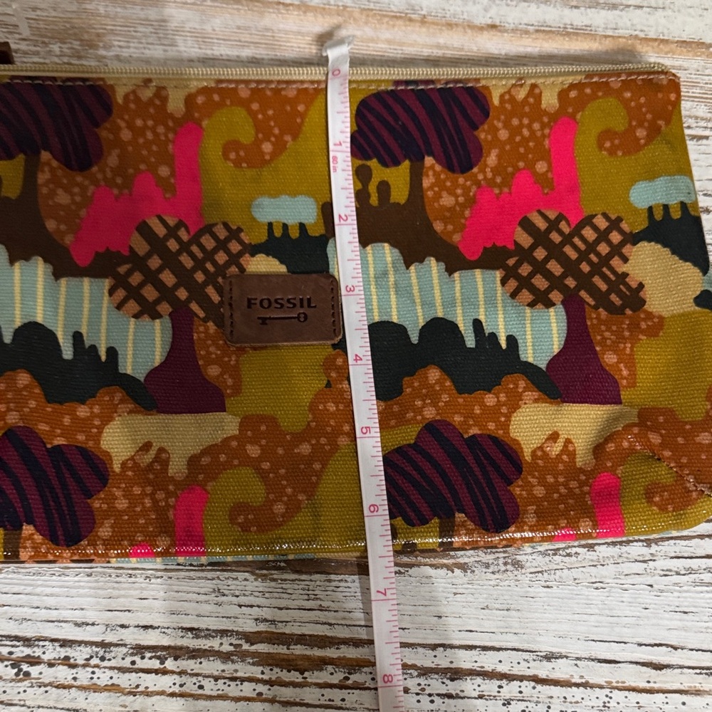 Fossil Multicolor Patterned Cosmetic Zip Pouch - … - image 6